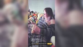 Trans Angel Masturbating to Porn