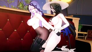 Constance x Ebony Swan Futa - Honkai Star Rail Comics R34 Animation