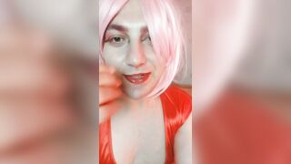 RED COSTUME PLAYGIRL TAKES MY LARGE BUTT