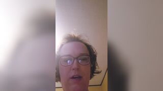 Trans cutie stuffs her CUNT!