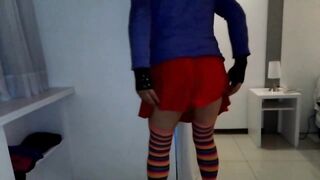 trans crossdresser explores deepthroat with lolass36