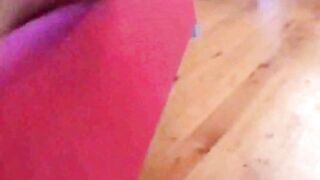 Transsexual like here own cum two