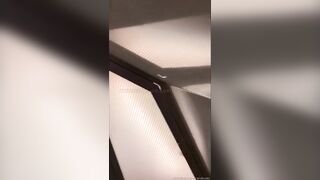 Cute t-girl pissing and cumming