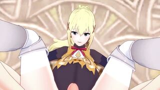 Konosuba - Shemale Hentai Darkness Give Award after Battle - Hunk Taker POV