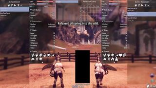 Gameplay Walkthrough part three - Breeders of the Nephelym 0.751 - cowgirls, queenbee and a bigasssnake
