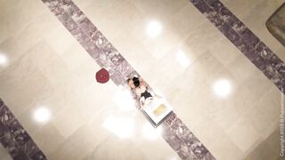 Brune Shemale Hentai Bangs Golden-Haired Futanari cg Gamimg