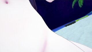 Genshin Impact Shemale Hentai Hu Tao Oral on the Beach Taker POV