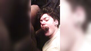 POV : FTM Takes on BBC Excellent Sloppy Bulging Deepthroat Oral-Sex