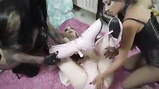 Natalie Mars Training the baby Gimp two