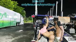 nineteen Y/O Black TS Outdoor Anal with DL Ally