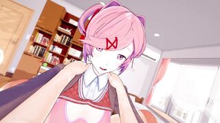 Doki Doki Futanari Club: Shemale Hentai Natsuki enchanting screw with MC - Taker POV