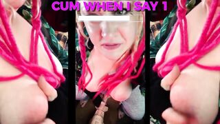 The Tgirl has a Large Yummy Schlong and u are going to Suck it Includes Mesmerizing CEI ending