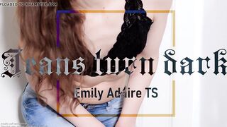 Trailer: trans angel voids urine in her jeans - Emily Adaire TS