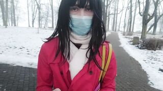 Sissy Femboy Flashing in a Park