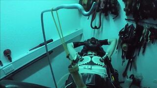 Femboy Latexbondage fisting estim breath play