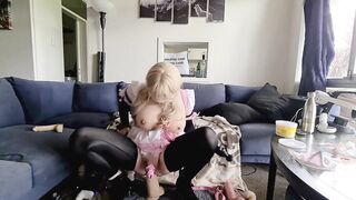 Pink Punk Maid in chastity part two anal training