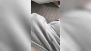 BB Hunk Jerking off Packer, Fingering Booty, and Groaning in Boxers