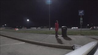 Sissy Fag David Takes A Walk In Downtown And Rest Stop