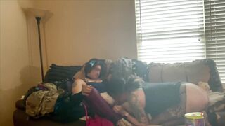 Spun Stepsisters Banging on the Bed