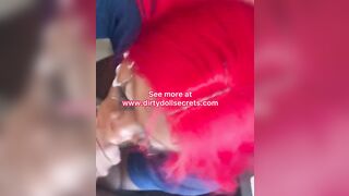 Mandingo Shlong Cums all over a Concupiscent T-Girl Face