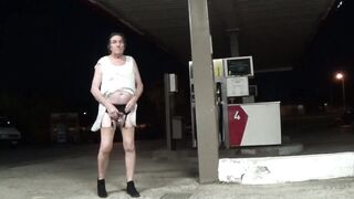 transgender travesti sounding urethral  underware outdoors 84