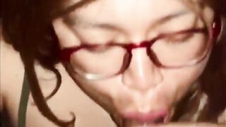 Hot big beautiful woman Latin Babe CD sucks BBC and gets GIANT facial