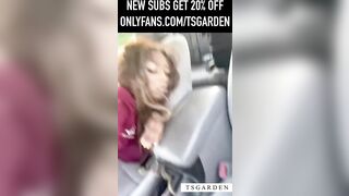 19yo Black TS Barbie Caught Banging DL BBC in his Car. Police nearly came