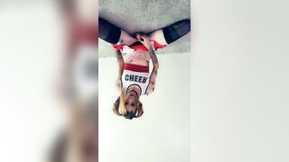 Cheerleader is Frisky Playful
