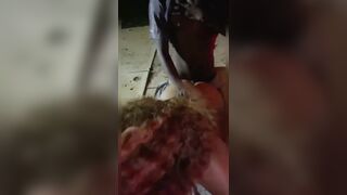 Lightskin Transsexual Pulls up on BBC at Work.