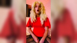 Cute Youthful Trans - Vibrator Play (Suck & Bang) - Cum in Fucking-Rubber