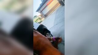 Just came from the Club , I was so Excited Couldn’t make it Home.. (Sneaky Public Jerk at Gas Station)